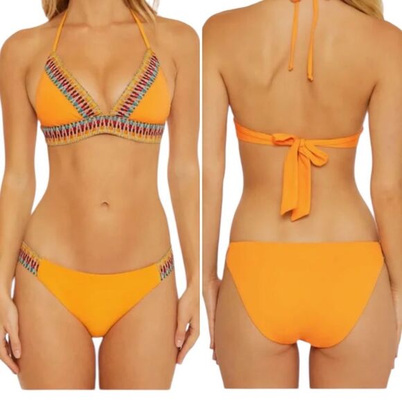 Southwestern Designs Fiesta Orange Halter Bikini sz. XXL - Picture 10 of 10
